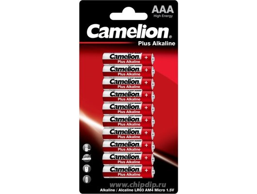 Батарейка Camelion Plus Alkaline LR03 10 шт